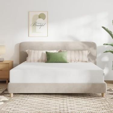 Imagem de Novilla Colchão King, colchão King de espuma viscoelástica de 30 cm para suporte e alívio de pressão, capa de colchão lavável removível, colchão King certificado CertiPUR-US, firme