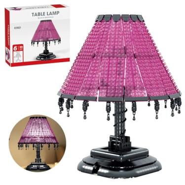 Imagem de UROINT Desk Lamp Building Blocks Set. Bedroom Bamps Retro Model Kit for LED, an Art Deco Bamp and Building Bets for Adults, Auitable for Children Aged 8 and Above. Christmas Birthday Gift-900 PCS