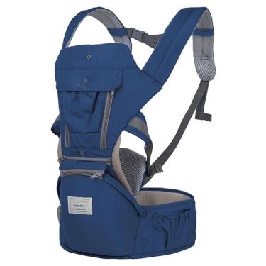 Imagem de Canguru Carregador Bebe Criança  Viagem Passeio Sentado Deitado Alça Ajustavel Ergonomico Alcochoado Bolso Resistente Seguro Confortavel