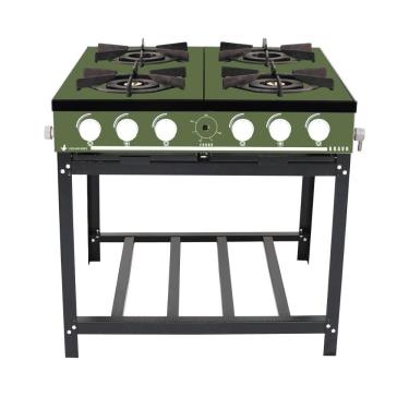 Imagem de Fogão A Gás Bravo Multicores 4 Bocas Br4b - Venâncio Verde Verde