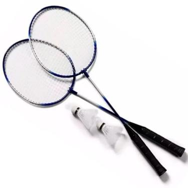 Imagem de Kit 2 Raquetes Badminton Petecas E Bolsa