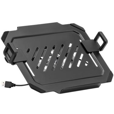 Imagem de Bandeja Apoio Notebook Cooler Rgb Fixo Acoplável 12 A 17 Suporte Pistão Nbh-8rgb Com Cooler