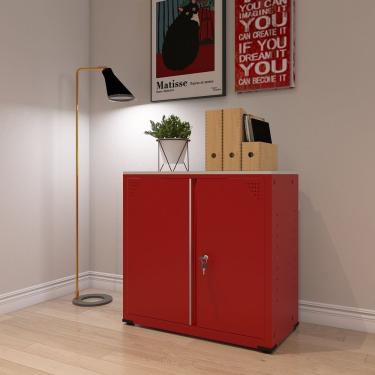 Imagem de Armário De Aço 2 Portas Ap406sl Vermelho