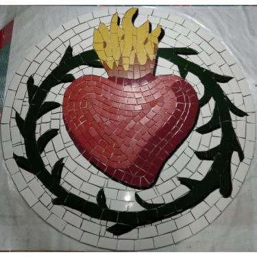 Imagem de Mosaico Do Sagrado Coração De Jesus Tamanho 120cm