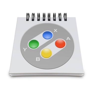 Imagem de Bloco De Anotações Joystick 16-bits Color