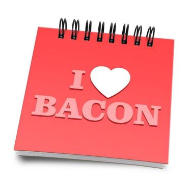 Imagem de Bloco De Anotações I Love Bacon