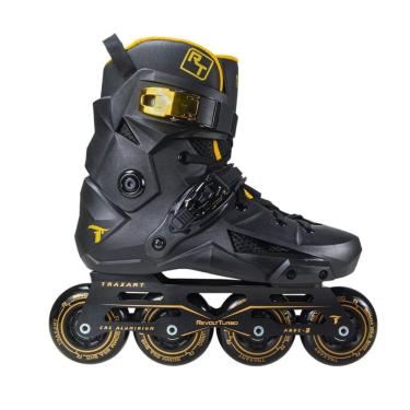 Imagem de Patins Revolt Turbo Preto Traxart Freestyle, Urban E Slalom Par Tam 44-45