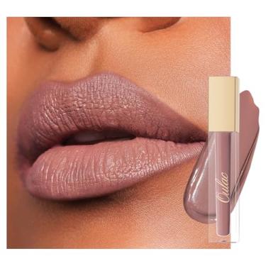 Imagem de Oulac Batom Líquido Nude Matte Para Mulheres, À Prova D'Água De Longa Duração, Sem Transferência, Fórmula Cremosa E Altamente Pigmentada Com Óleo Rosas, Vegano Livre Crueldade M28