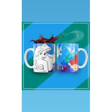 Imagem de Caneca Pequena Sereia para pintar  - Brind'Art