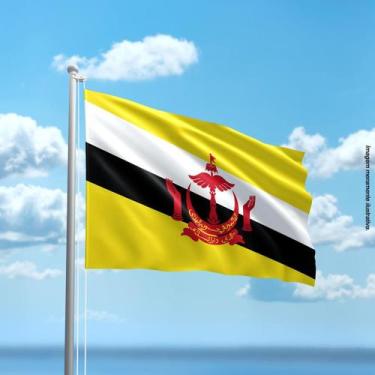 Imagem de Bandeira de Brunei 80cmx140cm Tecido Oxford 100% Poliéster - Presente-