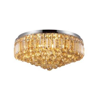 Imagem de Lustre paflon brienne 53,5x25cm cromado e cristais champagne - SkyLigt