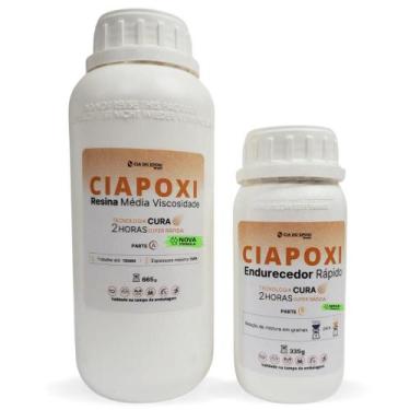 Imagem de Resina Ciapoxi Média Viscosidade Epóxi Cura Rápida 1kg