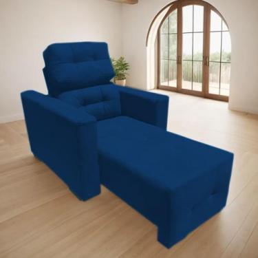 Imagem de Poltrona do Papai Retratil e Reclinavel Veneza - Bl DECOR, marinho