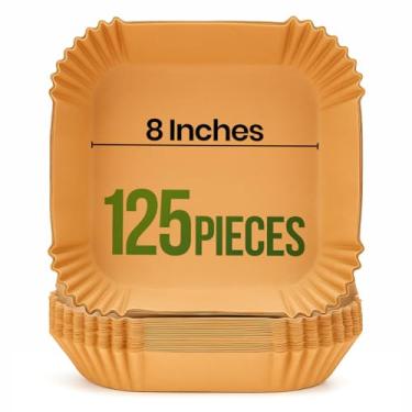 Imagem de AAFEEN Air Fryer Liners 125 peças - 20 cm quadrados Air Fryer Liners