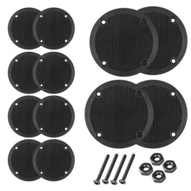 Imagem de Kit 12 Tela Plástica Para Tweeter Leson 8,5 Cm Com Parafusos - PERMAK
