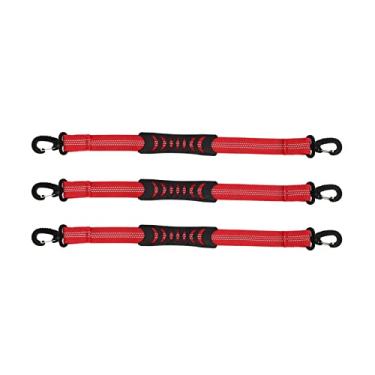 Imagem de 3 PCs Roller Skate Leash Botas de esqui de nylon Strapulador de bota de snowboard de tira de bota de bota para transportar sapatos de skate mãos grátis (Vermelho)