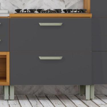 Imagem de Balcão 1 Porta 1 Gaveta 80cm em MDF Princesa Nesher, Grafite