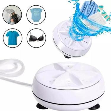 Imagem de Mini Máquina Lavar Viagem Lavadora Mini Turbo Roupa Íntima - FIX