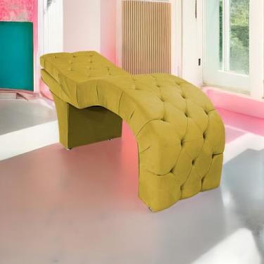 Imagem de Maca Estética com Encosto Dobrável Facial Capitonê Cílios Salão P02 Su