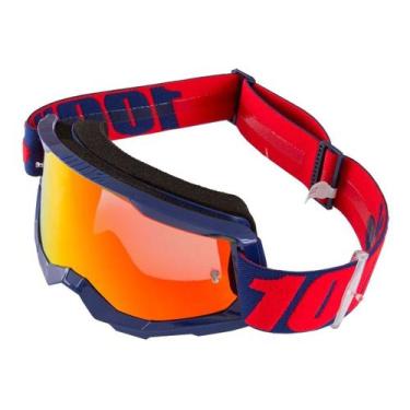 Imagem de Óculos 100% Strata 2 Lente Anti Embaçante Esportes Radicais Motocross,