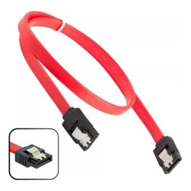 Imagem de Cabo De Dados Sata 3 50cm 180º HD SSD Gravador Drives PC - Genérica