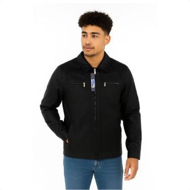 Imagem de Casaco De Couro Masculino Forrada Casual Gola Social Inverno - WEBMS, 