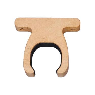 Imagem de MERIGLARE Suporte de exibição Hulusi Suporte de parede de exibição de flauta de abóbora de taco de beisebol para aprendizagem de música de concerto Presente de, Marrom Claro