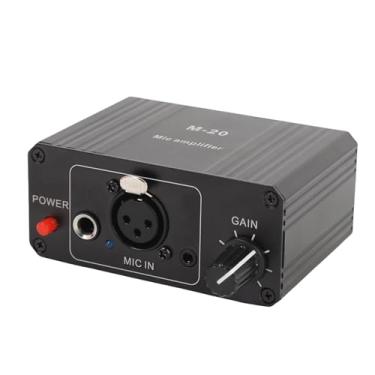 Imagem de Luocute Microfone Pré -amplificador de Microfone Boosters, Saída XLR de 48V Power para Microfone Dinâmico e Condensador, Alojamento de Alojamento de Alto Ruído de Baixo Ruído Dinâmica e