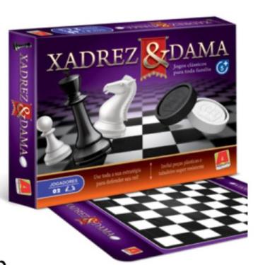 Imagem de Jogo Xadrez E Damas - Algazarra 3.03.1206