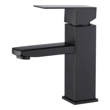 Imagem de Torneira de Banheiro Lavabo Monocomando Design Moderno Aço Inox - B MA