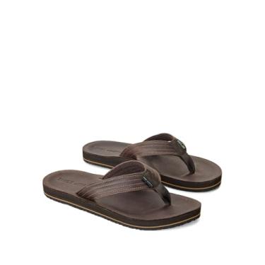 Imagem de Rip Curl Sandálias masculinas de couro Surf Revival, Marrom escuro, 40