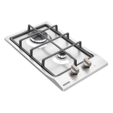 Imagem de Cooktop a Gás Tramontina Dominó Aço Inox + Ferro Fundido BIV Bivolt