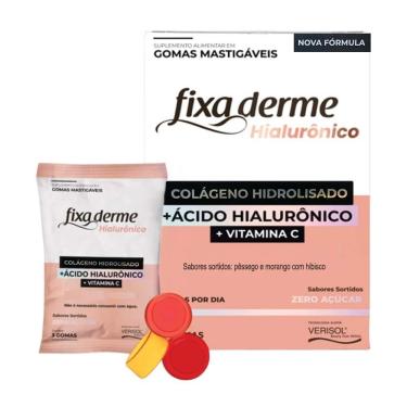 Imagem de Fixa Derme Hialurônico + Colágeno Hidrolisado + Vitamina C 45 gomas