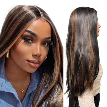 Imagem de Peruca Lace Wig Lisa Sem Franja Fibra Orgânica 70cm(com mechas cx)