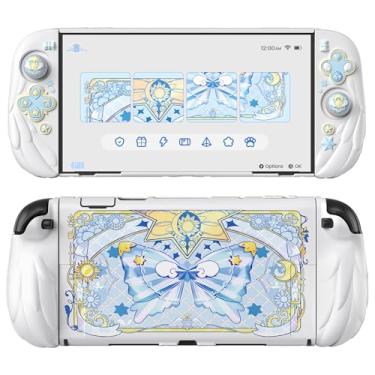 Imagem de PlayVital Magic Wings Protective Case with Stand for Nintendo Switch 2 | Joycon Silicone Grips, PC Console Hard Shell, 2 Joystick Caps | Cute Animal Accessories Dockable Cover for Switch 2 - White