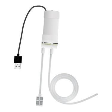 Imagem de IEUDNS Bomba d'água autoescorvante USB, ferramenta de bombeamento de água com cabo USB, elétrica portátil DC5V para aquários, lavagens de carros, com Filtro de Metal