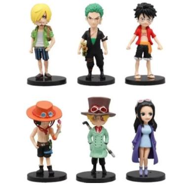Imagem de Coleção Boneco Modelo Decoração 6 Peças One Piece Anime Toys - Piece T