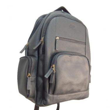 Imagem de Mochila Masculina De Couro Com Porta Notebook Zup Preto