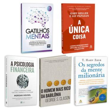 Imagem de Kit 5livros, Gatilhos Mentais, Psicologia Financeira, Homem Mais Rico 