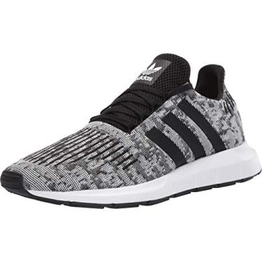 Imagem de adidas Tênis masculino Swift Run, Núcleo Branco/Núcleo Branco/Preto, 8