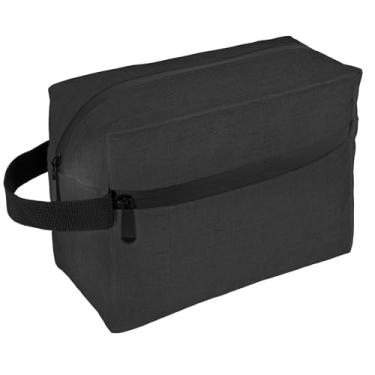 Imagem de Bolsa de Higiene Pessoal de Viagem com Bolso e Compartimento Bolsa Portátil de Lavagem de Viagem Bolsa de Higiene Pessoal Leve Sacos de Barbear Duradouros para Homens e Mulheres, Preto, 1, Prático