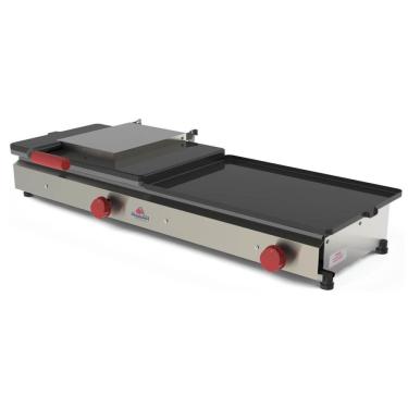 Imagem de Chapa Sanduicheira Dupla Progás PR-950G Style A Gás Com Prensa Gigante Baixa Pressão Aço Inox P24947