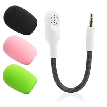 Imagem de LEFXMOPHY Microfone para Razer BlackShark V2 Pro (edição 2023) fone de ouvido sem fio para jogos de 3,5 mm removível microfone Game Boom (não compatível com a versão 2020)