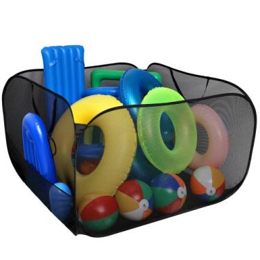 Imagem de Caixa de armazenamento de brinquedos de piscina Adnee Nylon Mesh 300L 