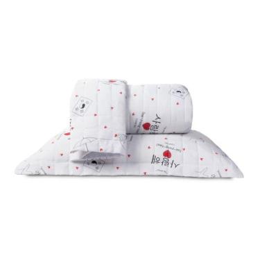 Imagem de Cobre Leito Queen Essencialle Estampado 150 Fios 3 Peças - Dorameira -