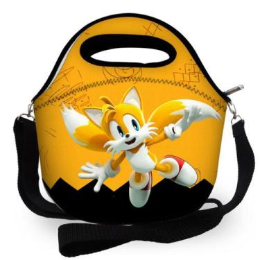 Imagem de Super Bolsa Lancheira Térmica Escolar - Tails Sonic - Criarte