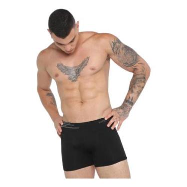 Imagem de Kit 4 Cuecas Masculina Lupo Boxer Lisa Original Poliamida Premium, Pre