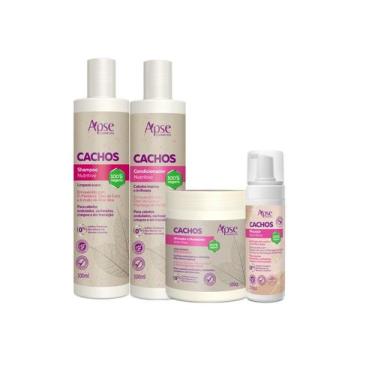 Imagem de Kit Cachos Sos Shampoo Condicionador 300ml Ativador 500ml Mousse 210ml