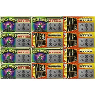 Imagem de Fake Lottery (Lotto) Tickets Mega Winner & Lotza Money Assorted Party Bundle - 12 Pack