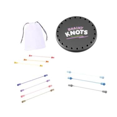 Imagem de YIJU Corda quebra-cabeça brinquedo cérebro teaser jogo corda loop brinquedo torcido linha conectada mente brinquedo criança corda nós corda desembaraçar